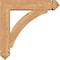 Ekena Millwork Thorton Arts and Crafts Smooth Bracket w/ Offset Brace, Western Red Cedar, 5 1/2"W x 22"D x 22"H BKT0604X22X22THR03SWR - alternate 4